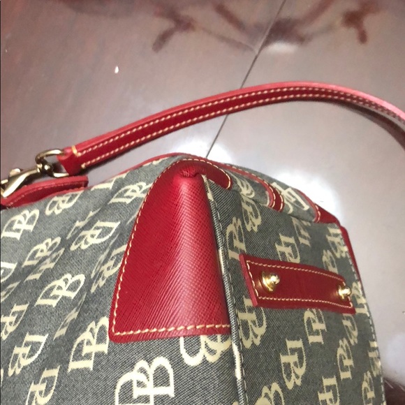 Vintage Dooney & Bourke Signature Leather Trim Bag - Picture 8 of 8
